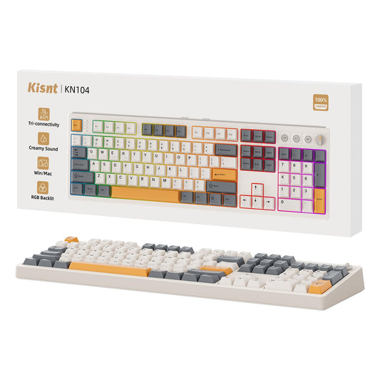 Kisnt KN104 Wireless Mechanical Gaming Keyboard