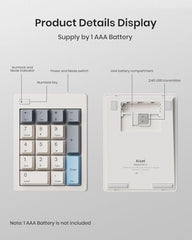Kisnt FD17 Wireless Mechanical Number Pad