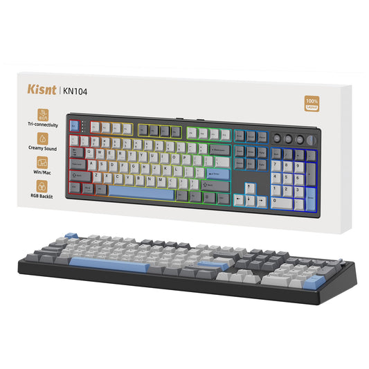 Kisnt KN104 Wireless Mechanical Gaming Keyboard