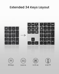 Kisnt KN300 Wired USB-C Number Pad